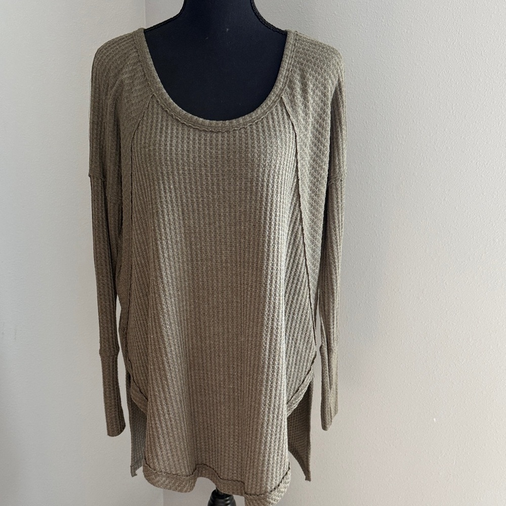 Wishlist Olive Knit Top